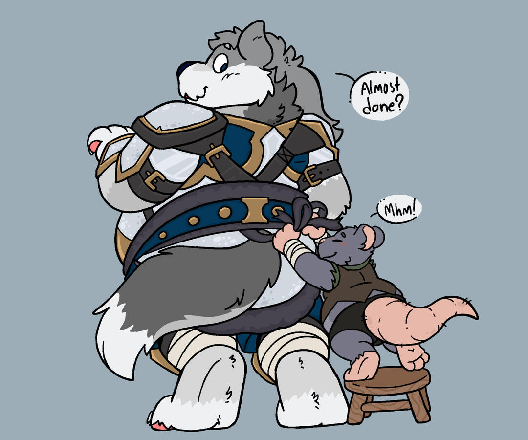 If he's close to you, know you'll be safe! Art by Spinty.